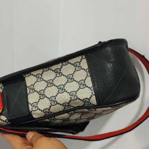 Gucci Blue Messenger Bag/Wallets Authentic Vintage - Picture 10 of 16